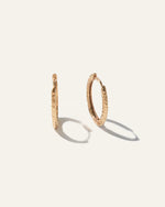 Hammered Nina Medium Hoops - US 9570