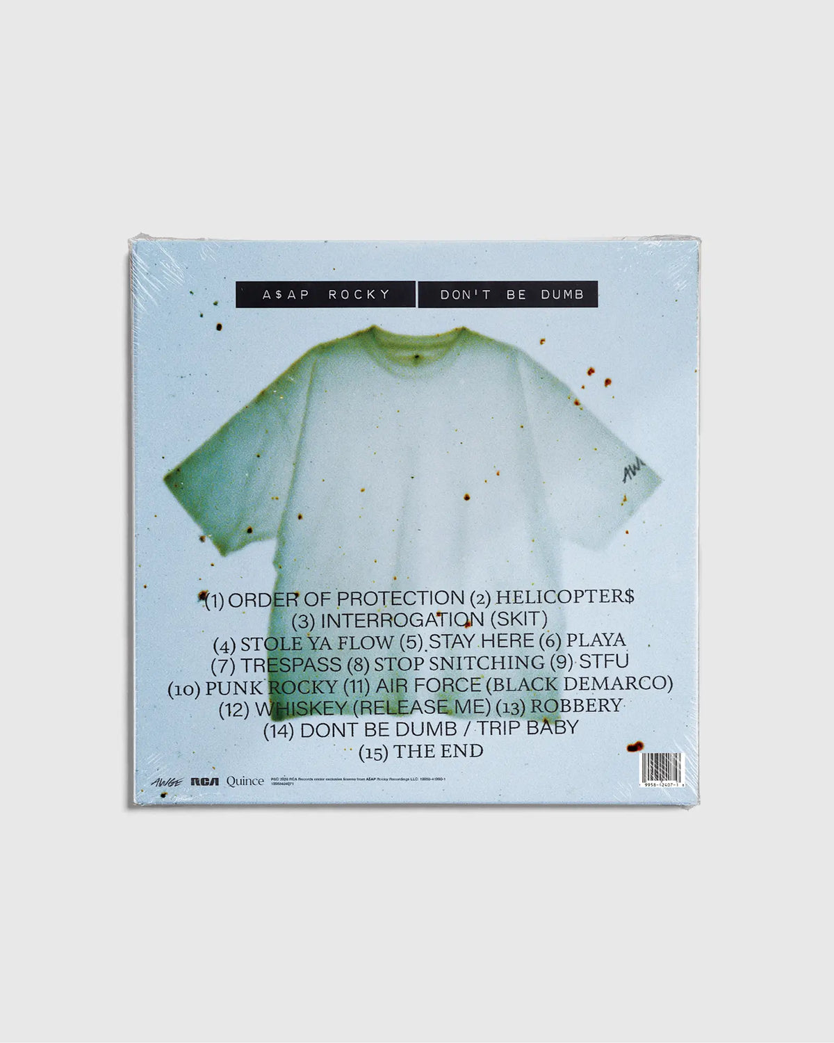 A$AP Rocky x Quince DON'T BE DUMB Exclusive Shirthead Vinyl - US 8371