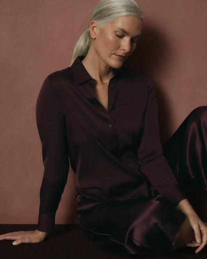 Washable Stretch Silk Blouse - US 7689