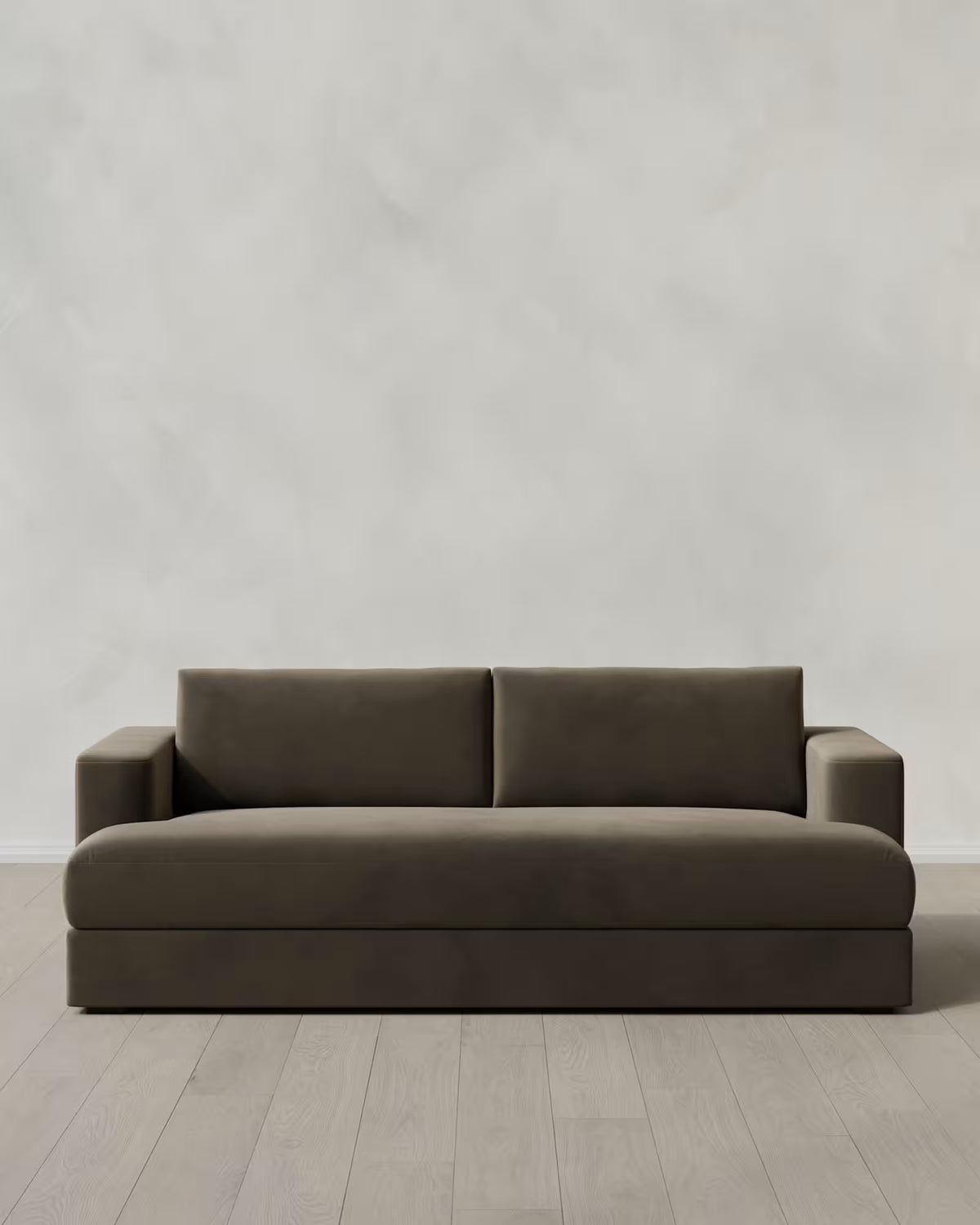 Sierra Curved Arm Sofa in Performance Velvet - US 2104