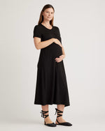 Bamboo Jersey Maternity & Nursing T-Shirt Dress - US 2544