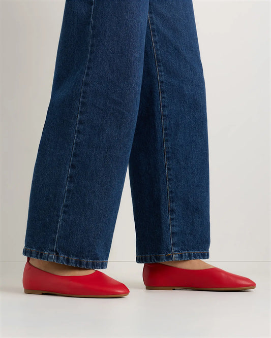 Italian Leather Glove Ballet Flat - US 4709