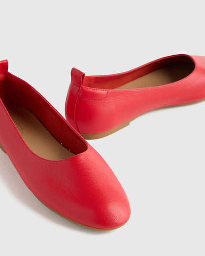 Italian Leather Glove Ballet Flat - US 4709