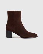 Italian Leather Heeled Ankle Boot - US 8742
