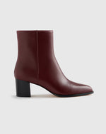 Italian Leather Heeled Ankle Boot - US 7608
