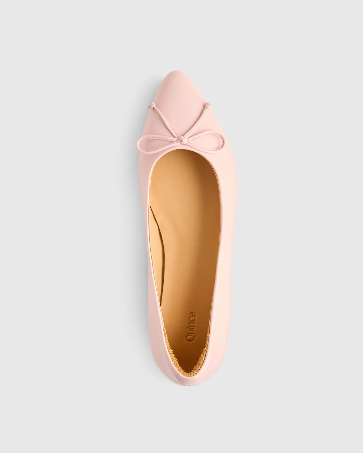 Italian Leather Pointed Bow Flat - US 8581