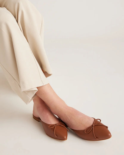 Italian Leather Pointed Mule - US 3041