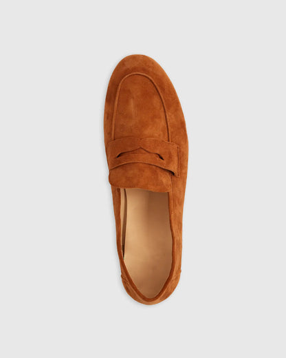 Italian Suede Penny Loafer - US 8607