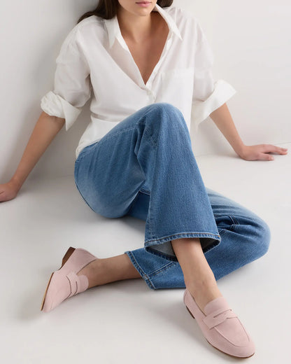 Italian Suede Penny Loafer - US 6031