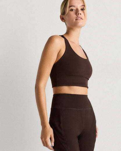 Power-Up Long Line Strappy Sports Bra - US 6825