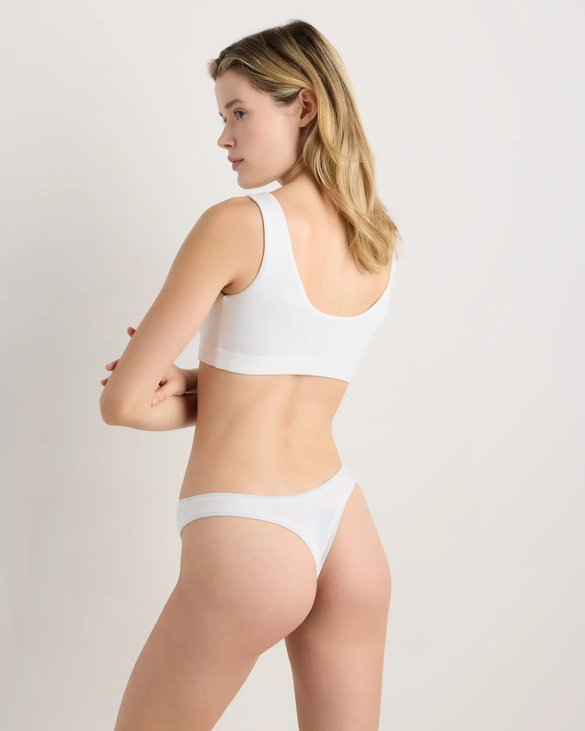 Organic Cotton High-Cut Thong (6-pack) - US 5005