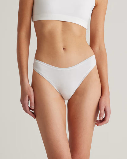 Organic Cotton High-Cut Thong (6-pack) - US 0110