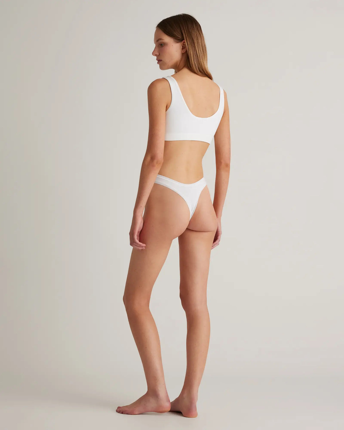 Organic Cotton High-Cut Thong (6-pack) - US 0110