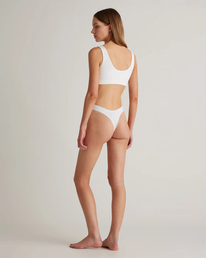 Organic Cotton High-Cut Thong (6-pack) - US 0110