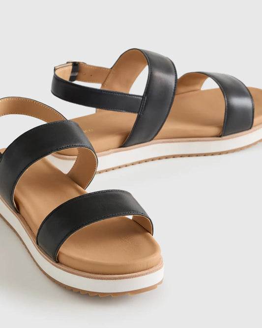 Italian Leather Platform Sandal - US 5792