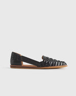 100% Leather Huarache Flat - US 8430