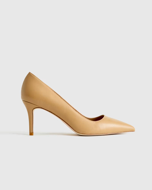 Italian Leather 75mm Pointy Toe Pump - US 4664