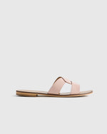 Italian Leather Cutout Slide Sandal - US 7574