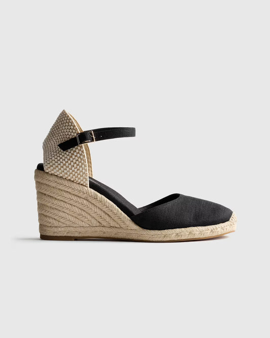 Canvas Espadrille Wedge Sandal - US 5476