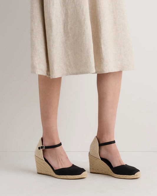 Canvas Espadrille Wedge Sandal - US 5476