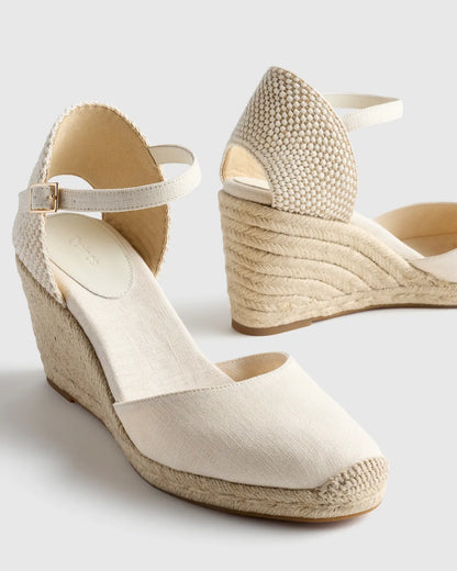 Canvas Espadrille Wedge Sandal - US 0304