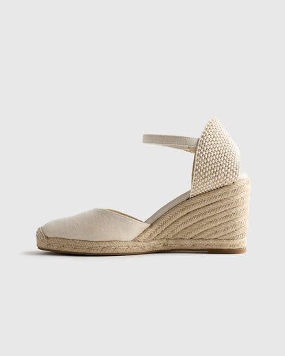 Canvas Espadrille Wedge Sandal - US 0304