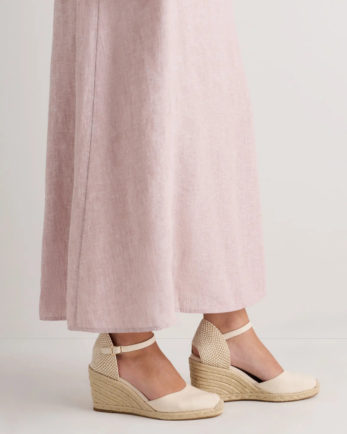 Canvas Espadrille Wedge Sandal - US 0304