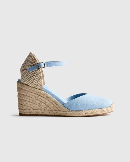 Canvas Espadrille Wedge Sandal - US 9129