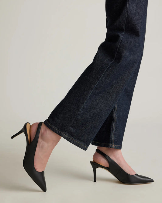Italian Leather Slingback 75mm Heel - US 2560
