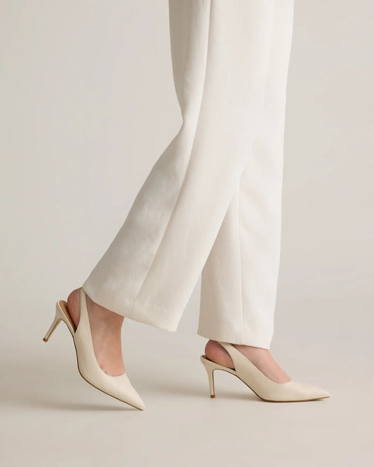 Italian Leather Slingback 75mm Heel - US 9500