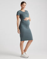 Tencel Jersey Maternity Ruched Dress - US 9172
