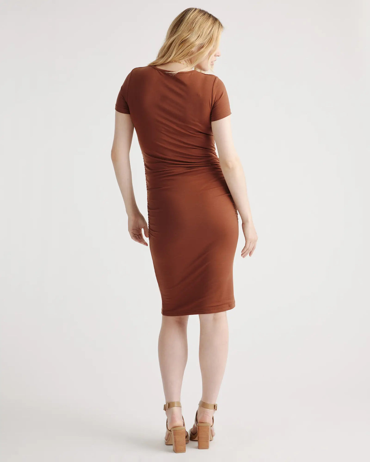Tencel Jersey Maternity Ruched Dress - US 2986
