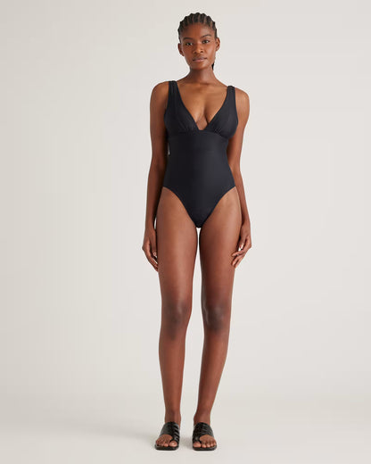 Italian Plunge One-Piece Swimsuit - US 8456