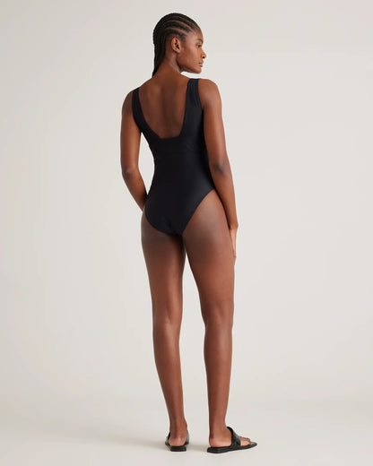 Italian Plunge One-Piece Swimsuit - US 8456