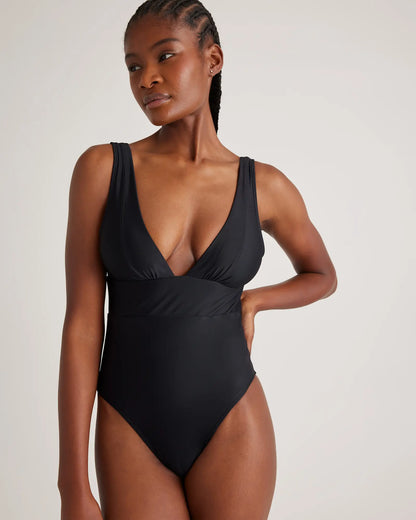 Italian Plunge One-Piece Swimsuit - US 7239