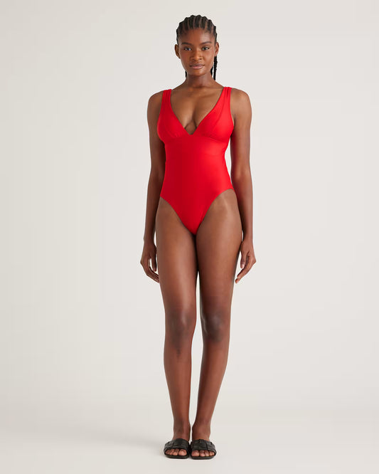 Italian Plunge One-Piece Swimsuit - US 5904