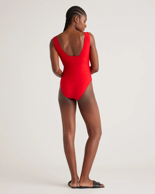Italian Plunge One-Piece Swimsuit - US 5904