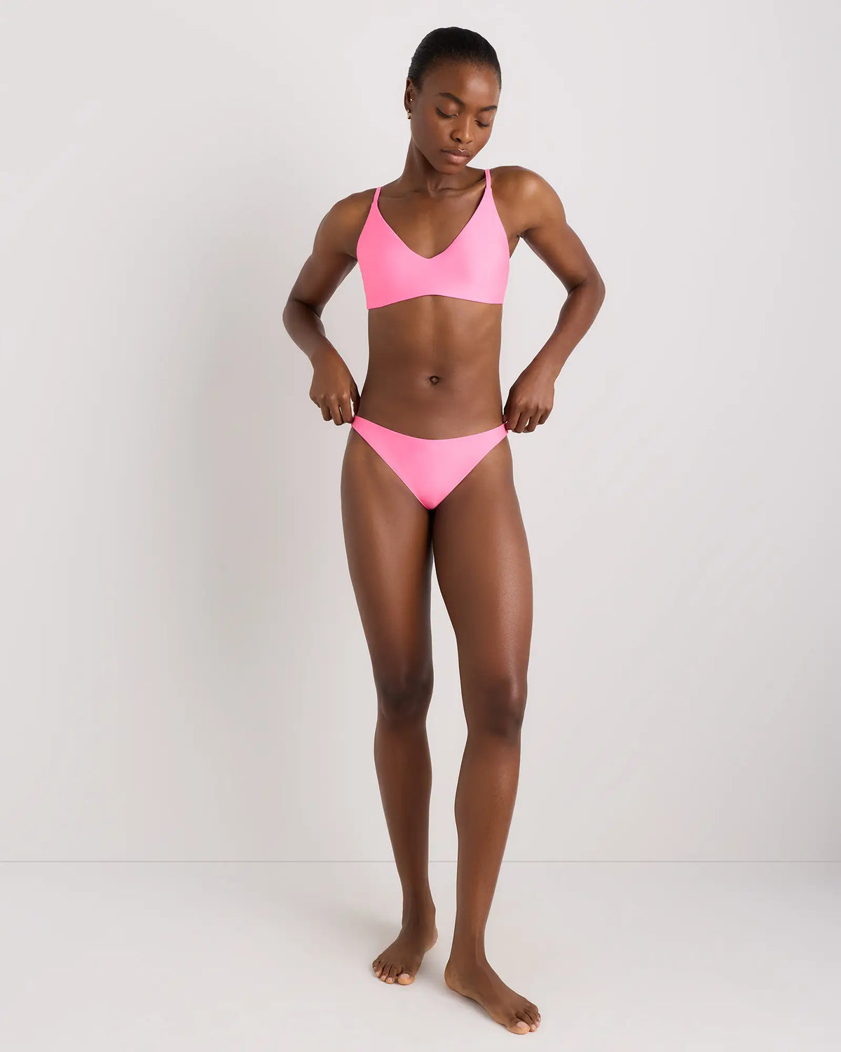 Italian V-Neck Bikini Top - US 3662