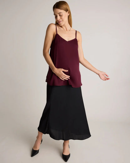 Washable Stretch Silk Maternity Skirt - US 7109