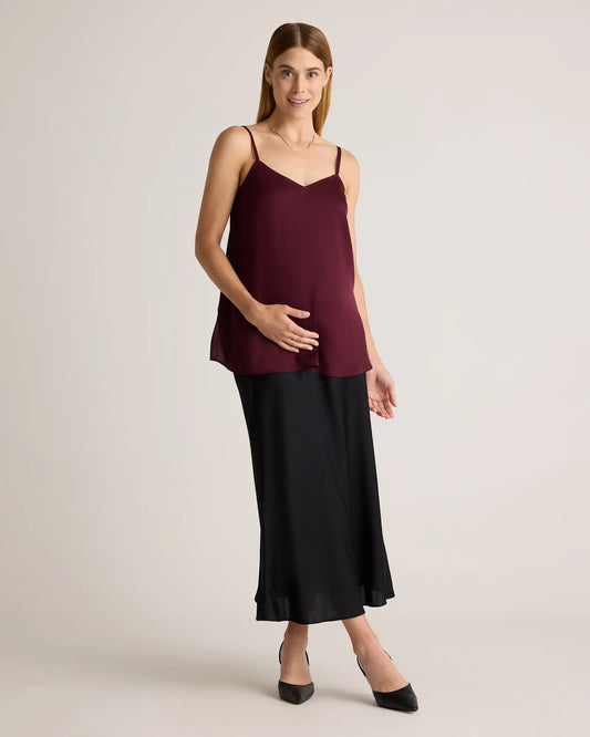 Washable Stretch Silk Maternity Skirt - US 7109