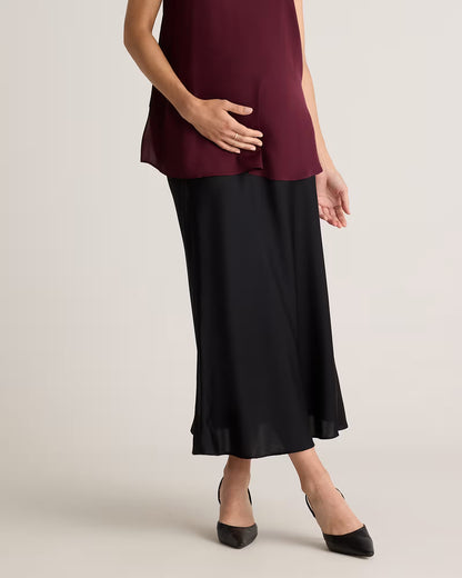 Washable Stretch Silk Maternity Skirt - US 7109