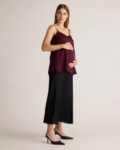 Washable Stretch Silk Maternity Skirt - US 7109