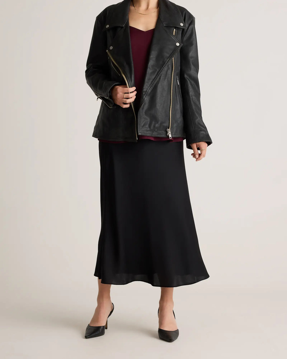 Washable Stretch Silk Maternity Skirt - US 7109
