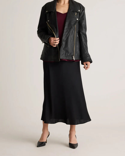 Washable Stretch Silk Maternity Skirt - US 7109