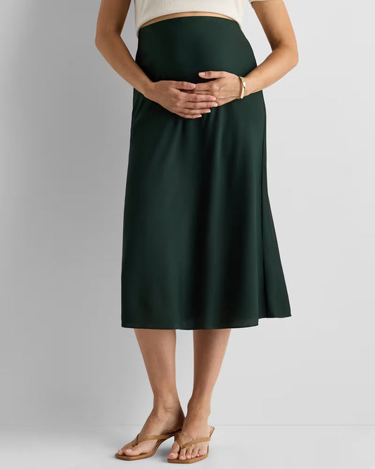 Washable Stretch Silk Maternity Skirt - US 5315