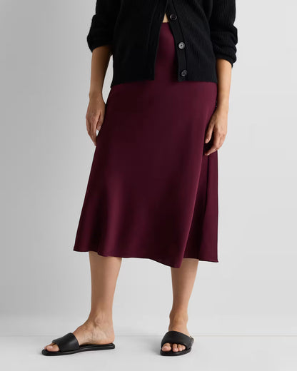 Washable Stretch Silk Maternity Skirt - US 5231