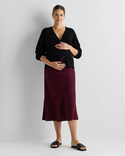Washable Stretch Silk Maternity Skirt - US 5231