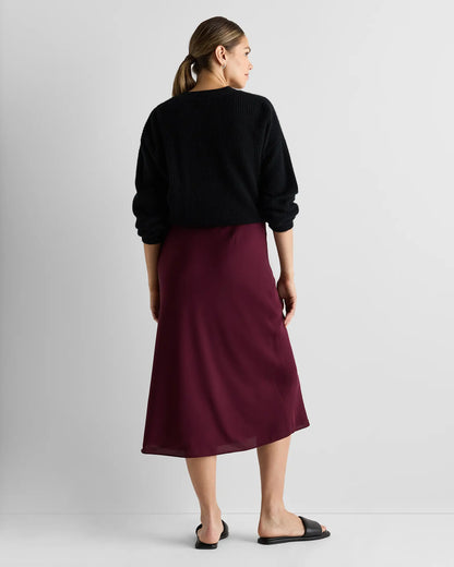 Washable Stretch Silk Maternity Skirt - US 5231