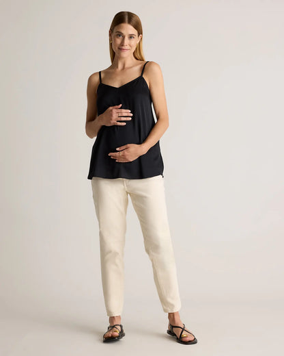 Washable Stretch Silk V-Neck Maternity Cami - US 6671