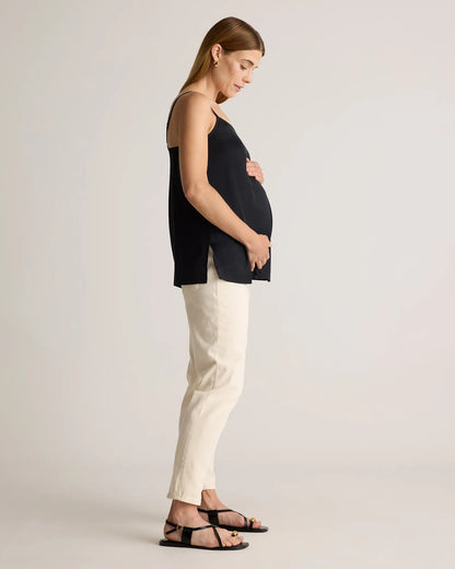 Washable Stretch Silk V-Neck Maternity Cami - US 6671